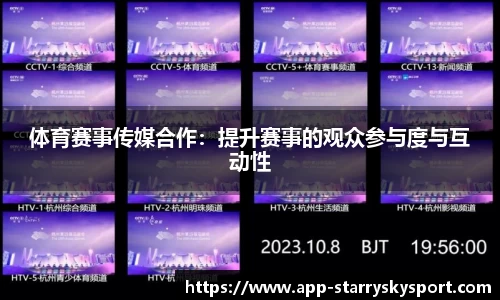 体育赛事传媒合作：提升赛事的观众参与度与互动性